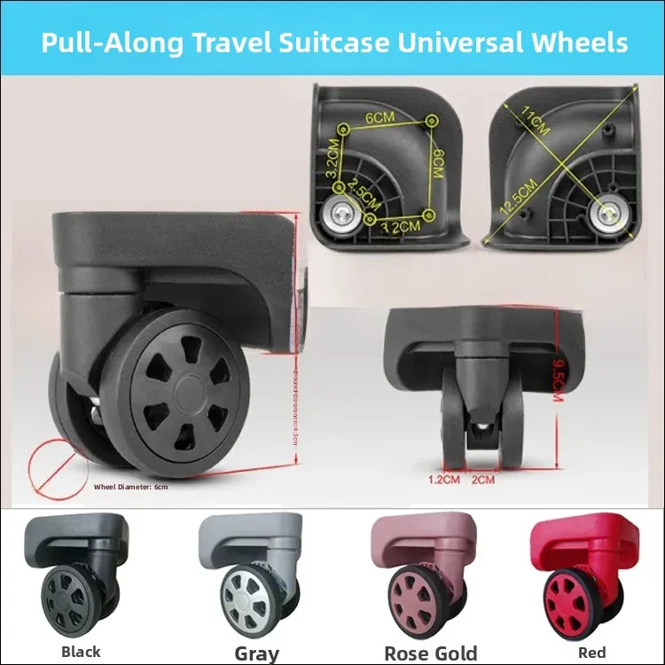 Travel Luggage Suitcase Wheel JL1104 Universal Wheel JSQ002 Bag Wheel 47201 Axle 083 Pulling Handle Carry-On Bag