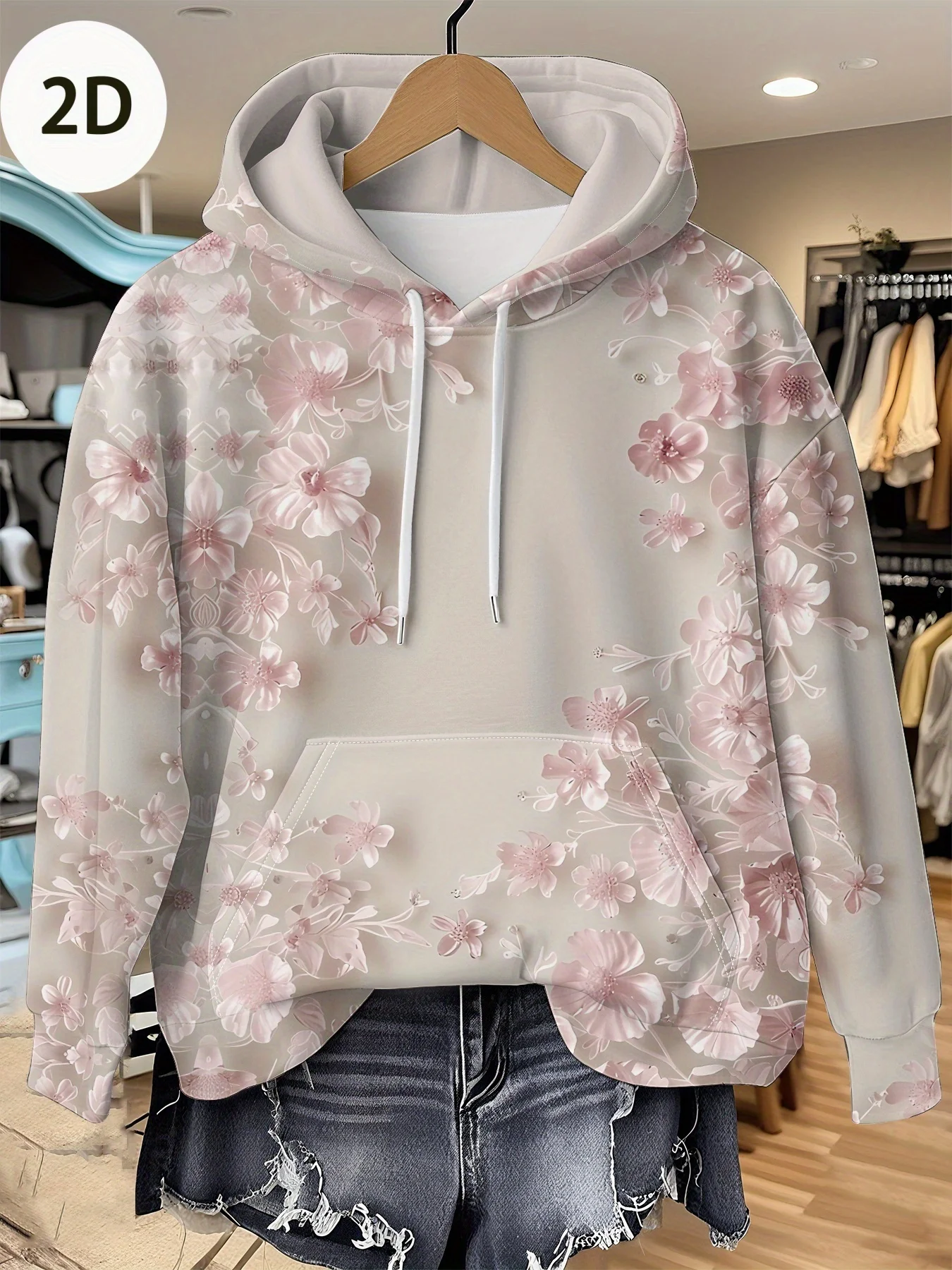 Lässiger französischer Blumen- – Plant Parent Hoodie Bewertung und Preis