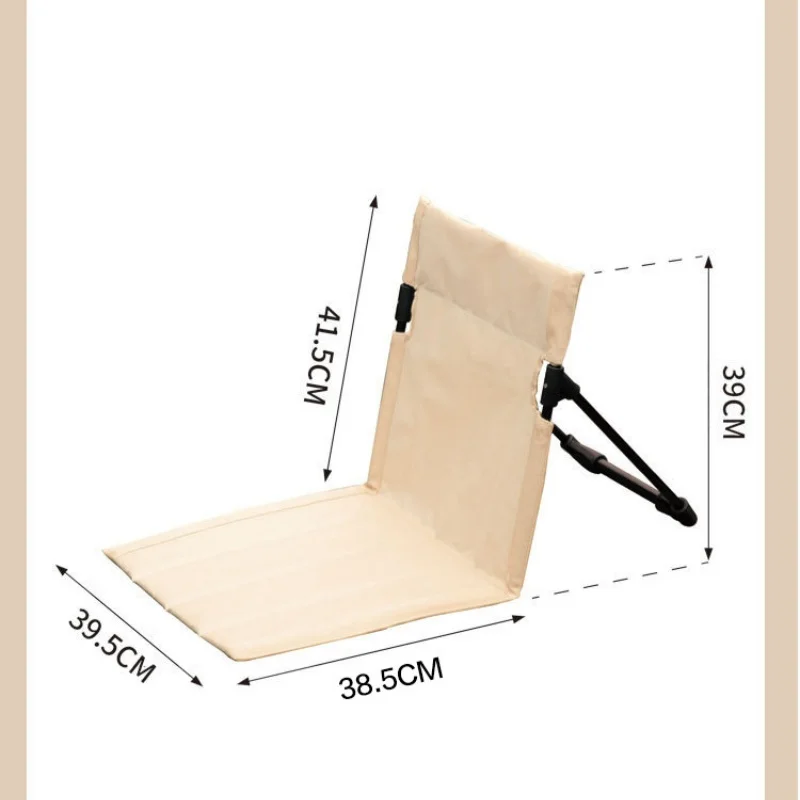 كراسي التخييم المحمولة القابلة للطي مناسبة للحصائر الأرضية وكراسي الحديقة والشواطئ الرملي والحدائق والكراسي المريحة للاستلقاء #4