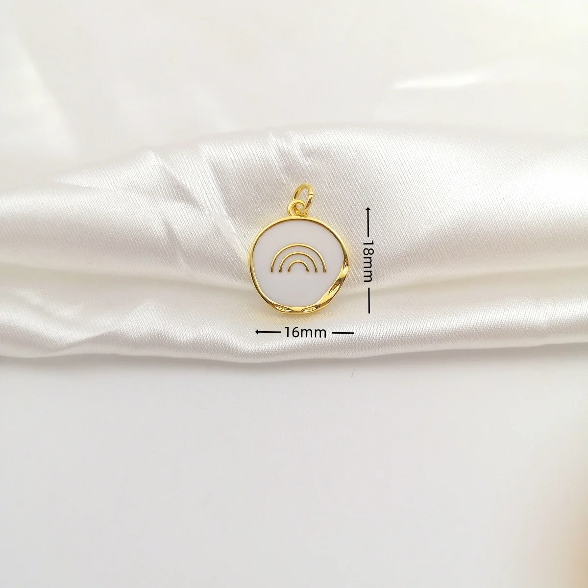 Angel Number 11:11 White Charms for Necklace Bracelets Earrings Enamel Gold Plated Rainbow Grass Pendant DIY Jewelry Accessories