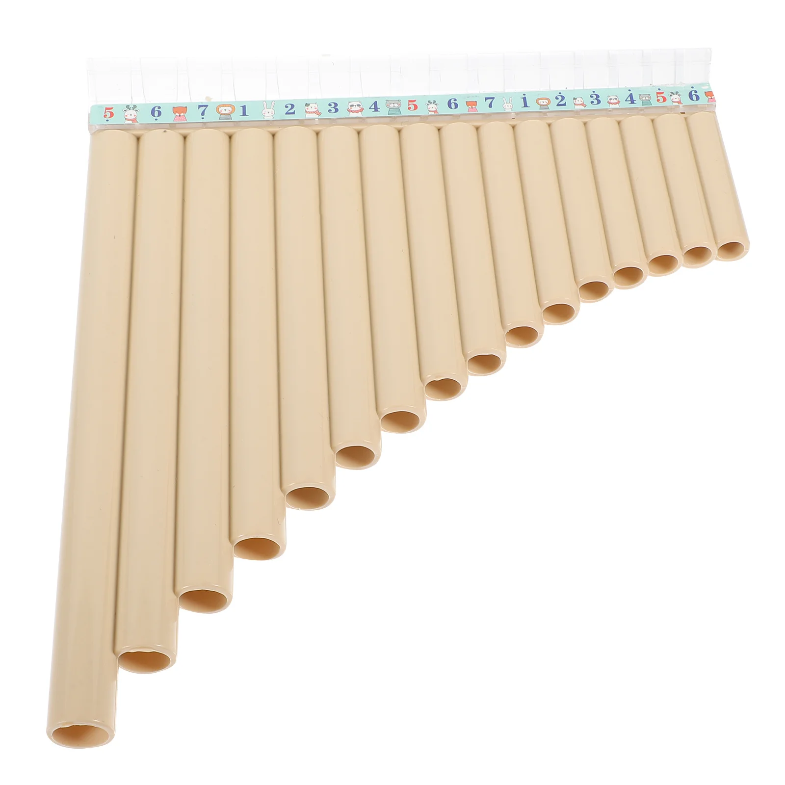 

Pan Flute C Key for Beginners Portable 16 Panpipes Educational Instrument Children Students Musical Instrument School Learning