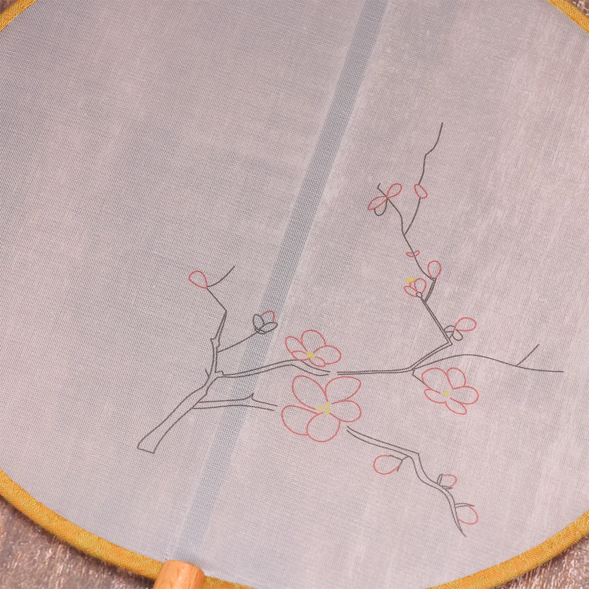 

Silk Craft Kit Diy Chinese Round Fan Making Materials For Beginners Kids Adults Design Handmade Crafts