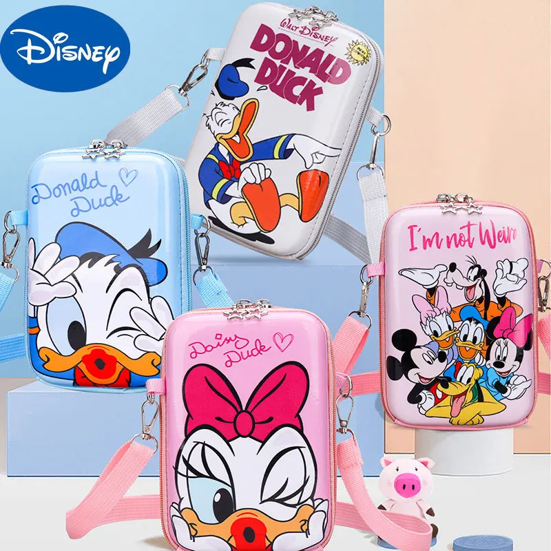 MINISO Disney Children's Bag Girls Cute Small Square Bag Parent-child Coin Purse One Shoulder Messenger Mobile Phone Bag