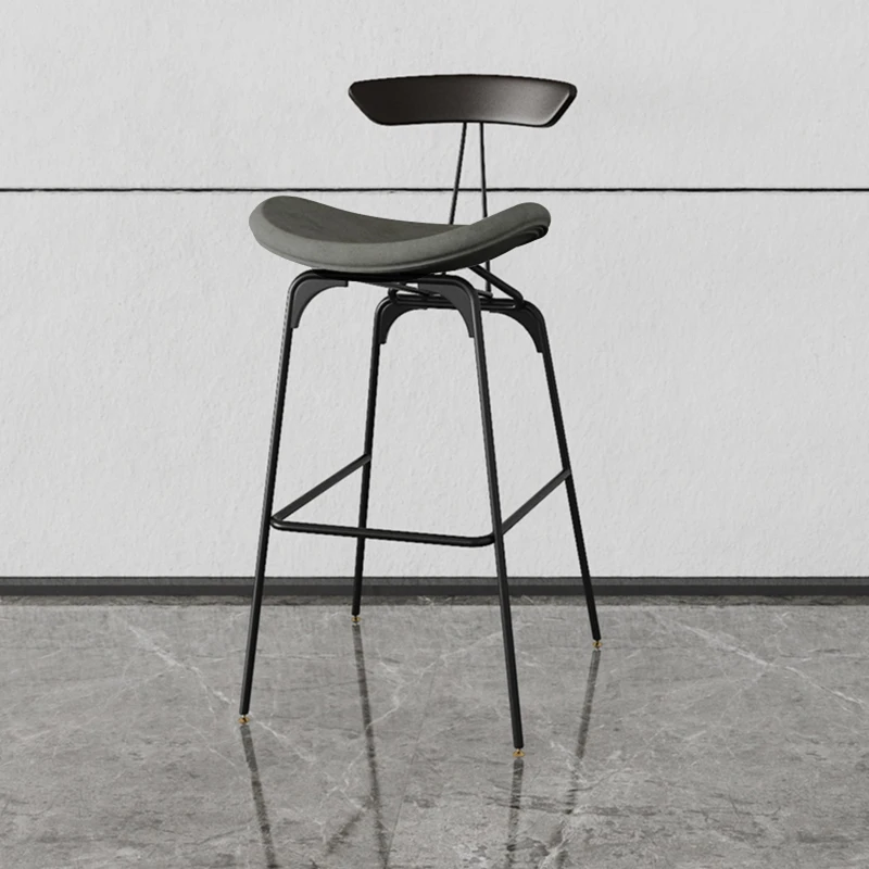 Nordic ไม้เก้าอี้บาร์โมเดิร์นผิดปกติเคาน์เตอร์ Designer เก้าอี้สร้างสรรค์สบาย Bancos De Bar ที่ไม่ซ้ํากันเฟอร์นิเจอร์