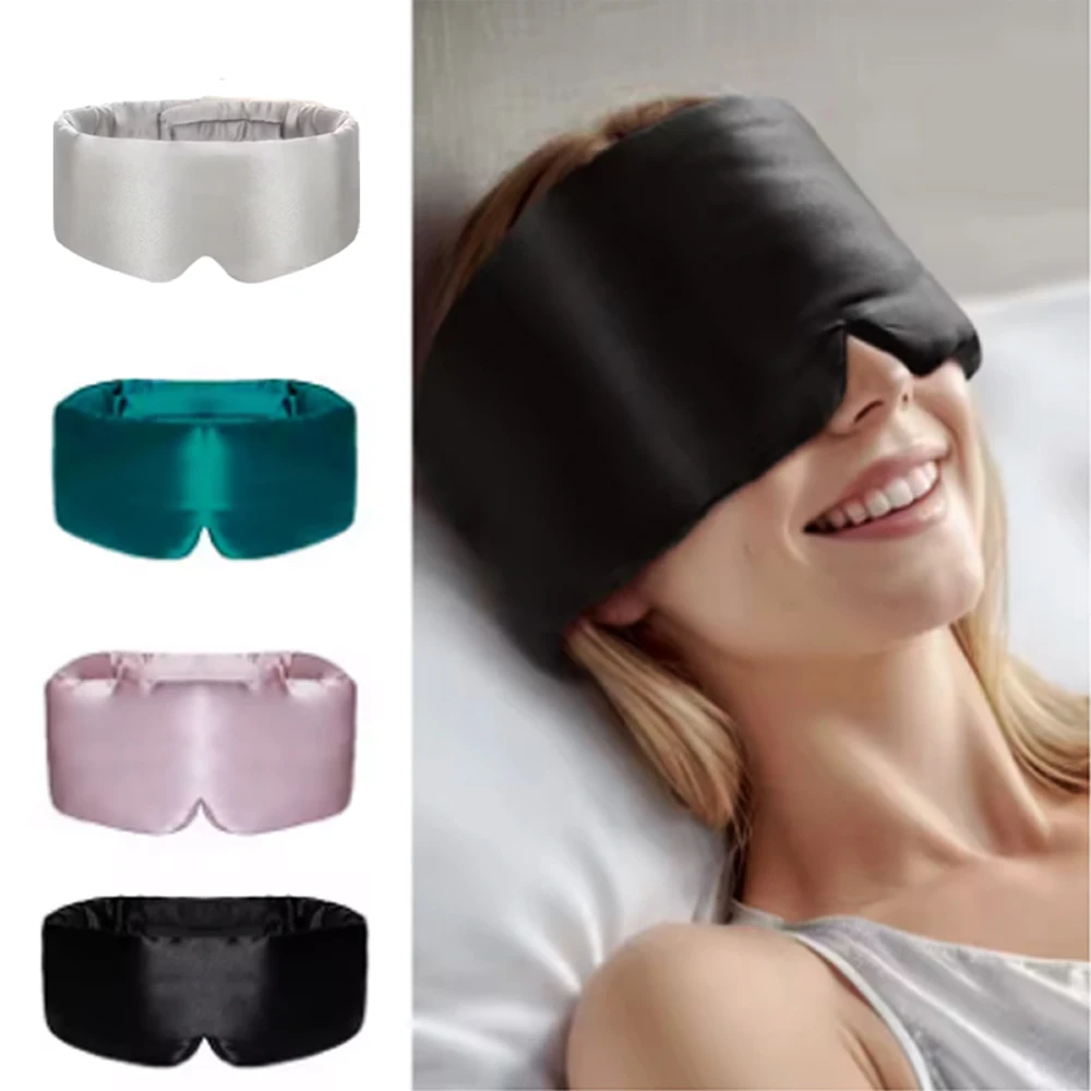 

1 pcs/100%Mulberry Silk Sleep Mask Eye Mask with Adjustable Headband Eyepatch Blocking Light Eyemask for Travel & Nap Sleep Mask