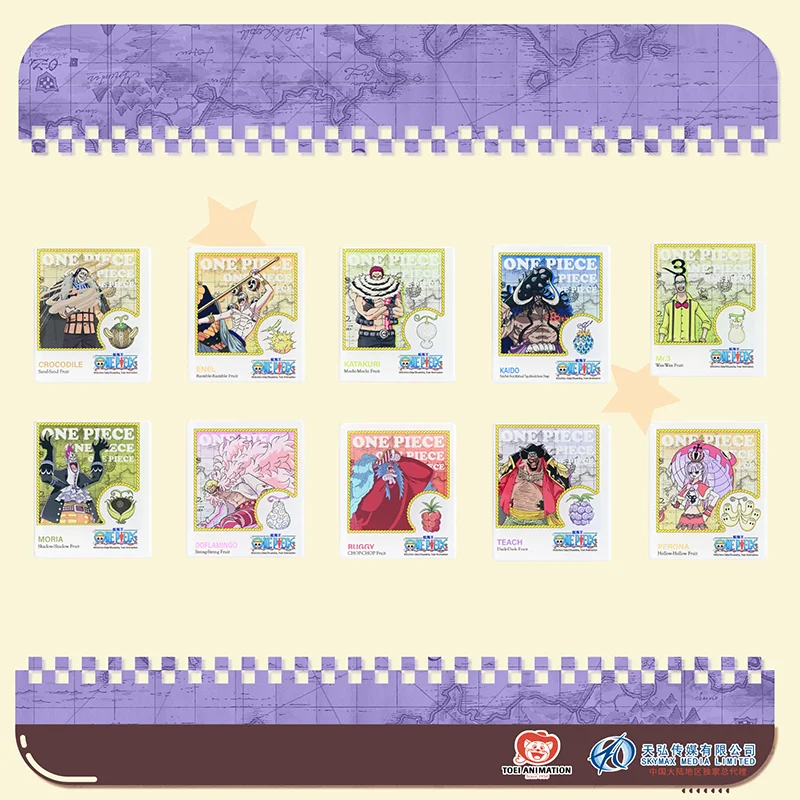 1pc Cartão Fotográfico Oficial da Série Frutas do Diabo de ONE PIECE, Ímã de Geladeira, Caixa Surpresa. Comece sua jornada de colecionador!