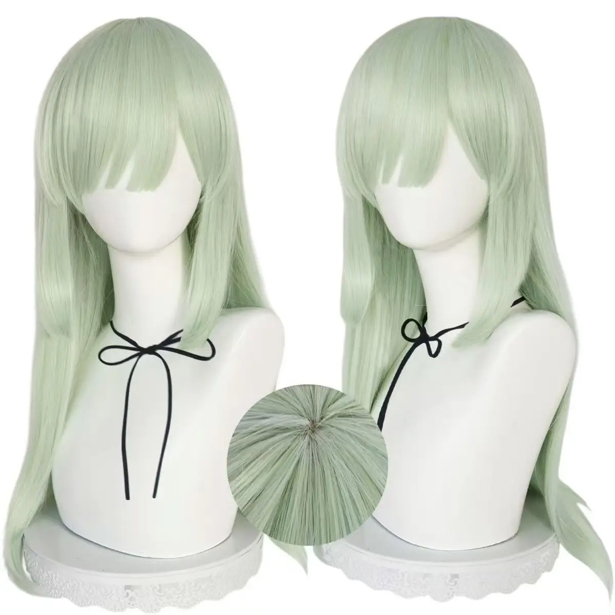BanG Dream It's MyGO Wakaba Mutsumi Cosplay Wig Mint Green Long Straight Hair Anime Cos Wig for Halloween Party Comic Con