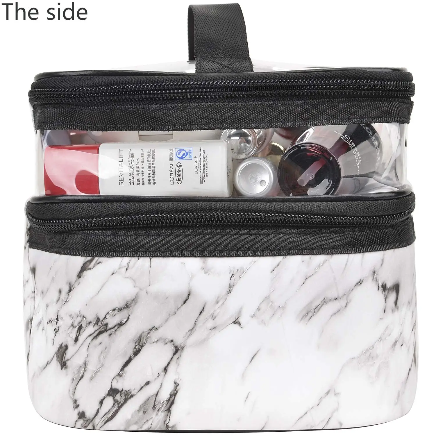 Makeup Bag Double layer Travel Cosmetic Case Make up Organizer Toiletry Bag