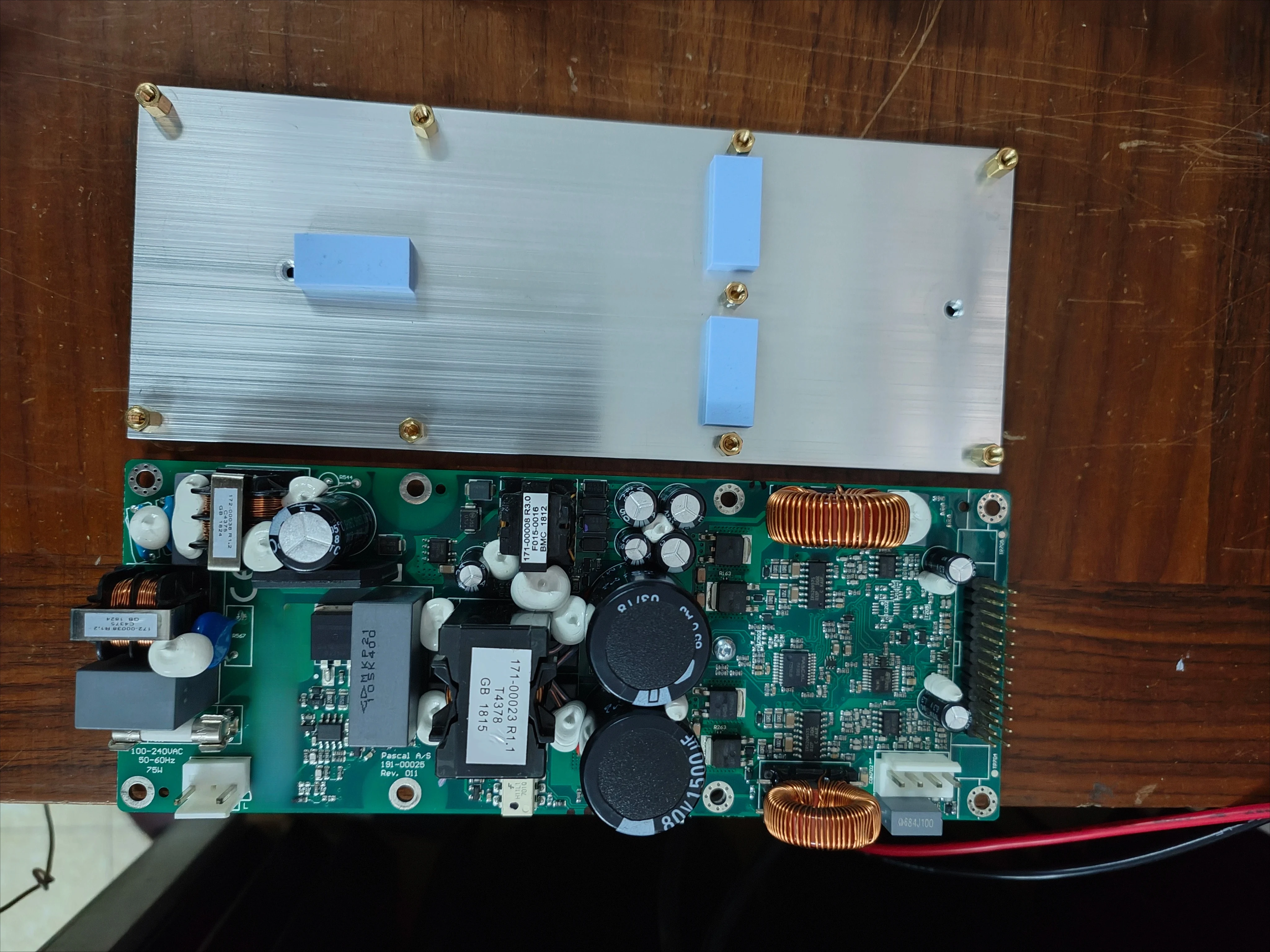 U-PRO2S Digital Class D Amplifier Board with Base Plate and Heatsink Power Amp Module