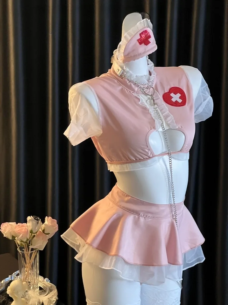 زي ممرضة تنكري، تنورة مغرية كاملة الطول، ملابس داخلية فتاة حارة للنساء، ملابس داخلية رغبة نقية لليالي التاريخ، رومانسية