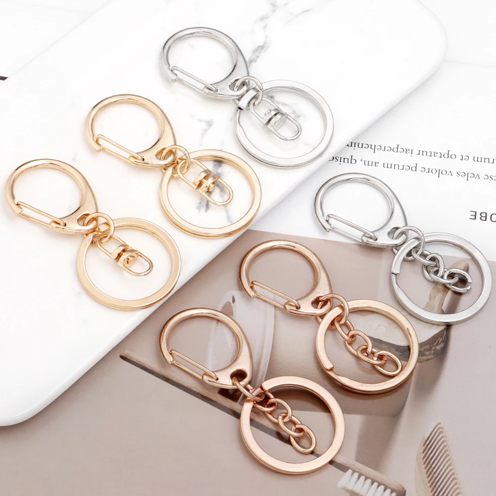 Louleur Hochwertiger Schlüsselring 30mm Schlüsselanhänger D-förmige Schlüsselketten für Schmuckherstellung DIY Schlüsselanhänger Zubehör Großhandel – Detail 5