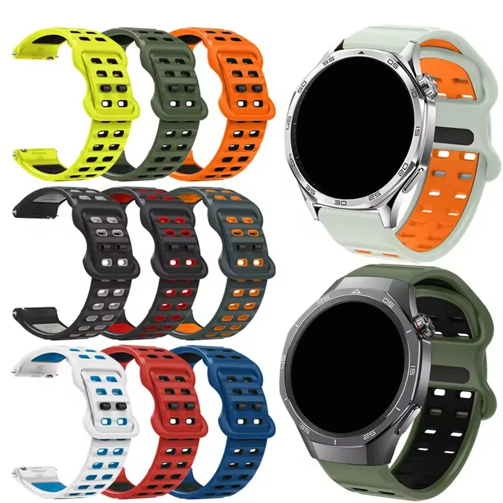 22mm Soft Sports Strap For Garmin Forerunner 265 255 Breathable Silicone Watch Band For Garmin Vivoactive 4 / Venu 2 Venu 3 Belt