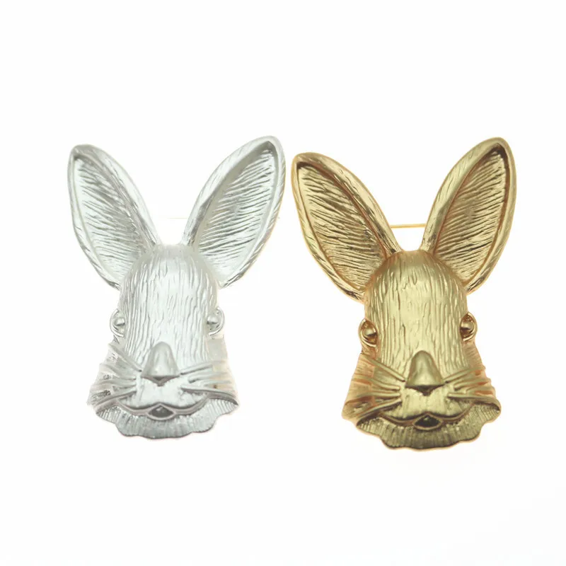 Vintage Bunny Rabbit Brooch and Pins for Women Men Fashionable Elegant Personality Lapel Pins Jewelry Clothing Accessories Gifts