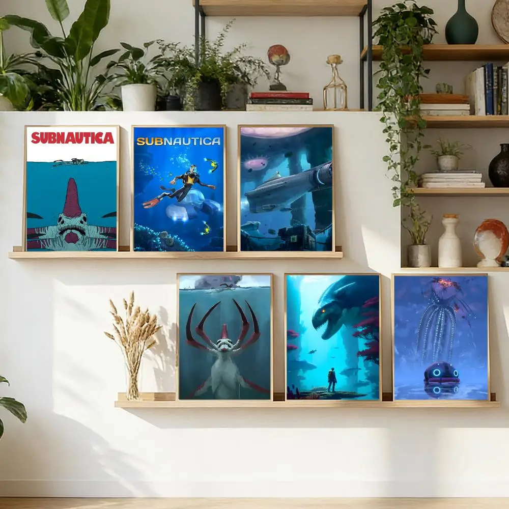 Anime S-Subnautica Poster Stylish Art Print Poster | Home Wall Decor for Living Room & Bedroom
