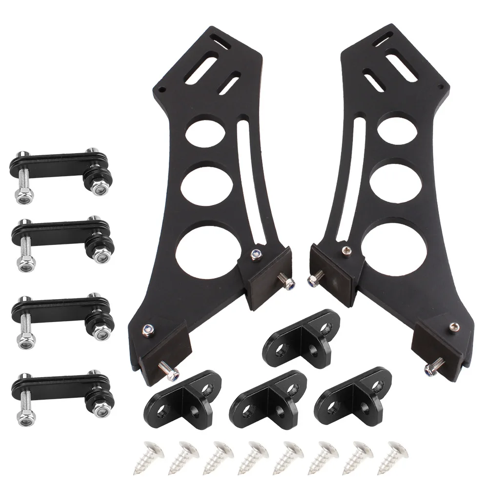 Automotive Modification Supplies Aluminum Alloy Tail Wing Mounting Bracket Perforated Tail Wing Mounting Feet 5 7 10 Inches