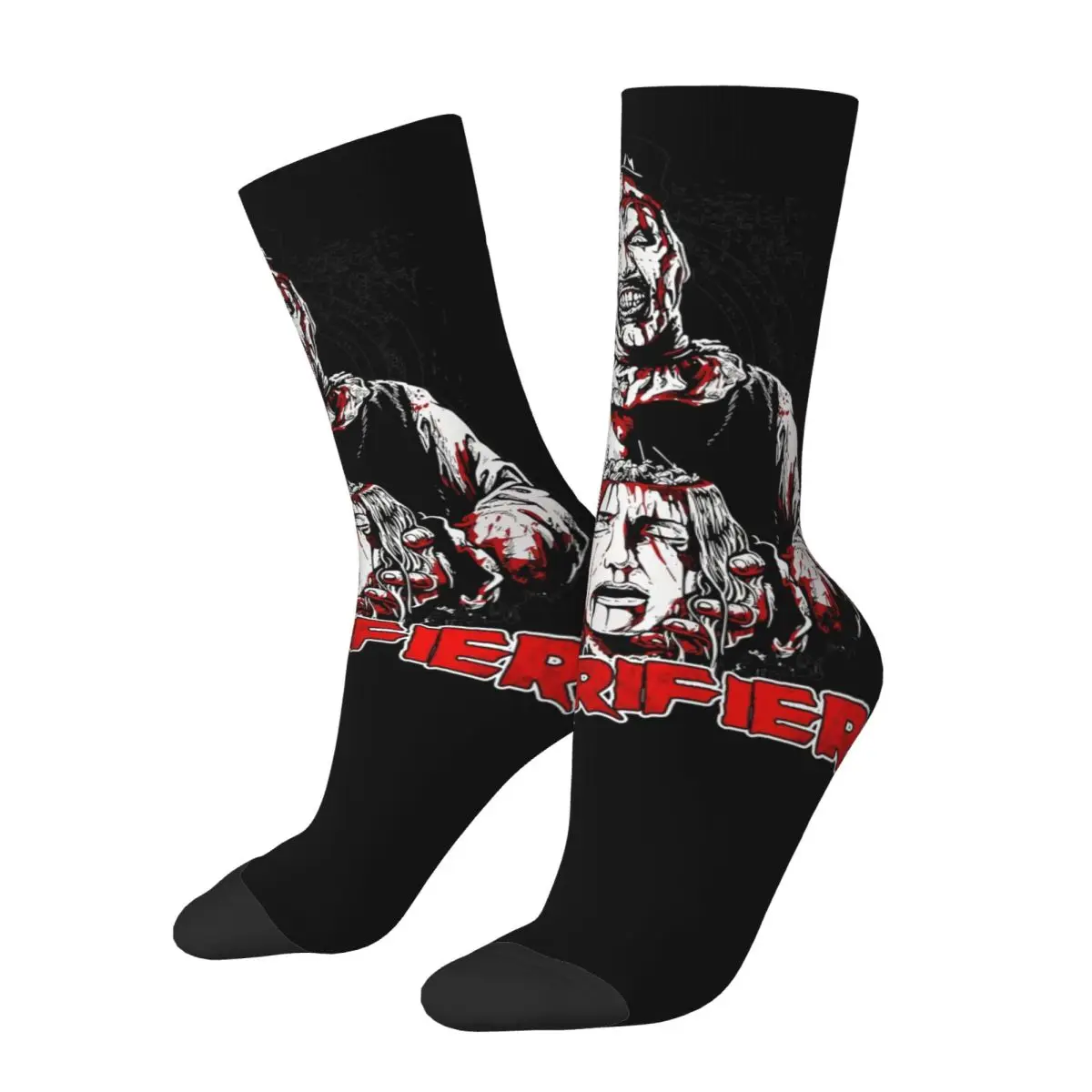 Clown Horror Terrifier Art Socks Men's Women's Polyester Fashion Socks Novelty Spring Summer Autumn Winter Stockings Gift