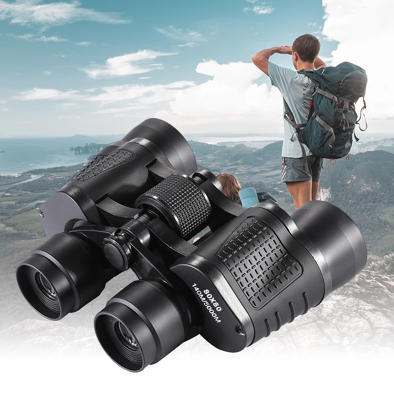 Telescope Binoculars 80×80 Portable High Magnification Bak4 Prism IPX4 Waterproof For Mountain Climbing  Hunting Hiking