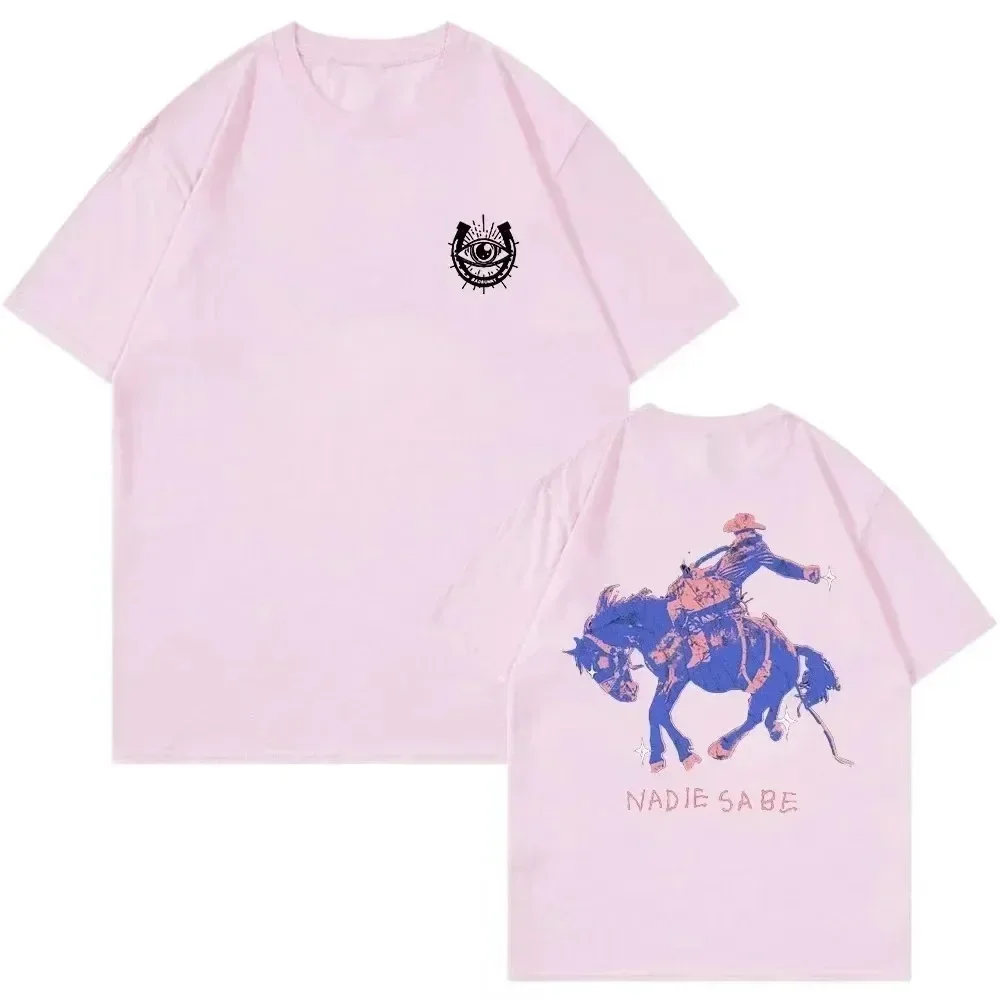 Streetwear Bad Bunny Nadie Sabe Lo Que Va A Pasar Manana Album Merch Night Rider T-shirt Crewneck Short Sleeve Men Women Clothes