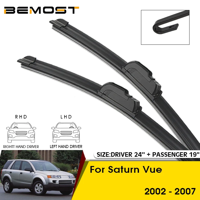 

Car Wiper Blades For Saturn Vue 2002-2007 Windshield Windscreen Front Window Blades 24"+19" Car Accessories