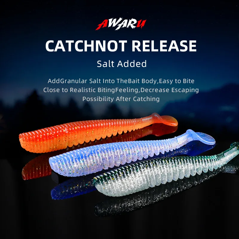 2025 new  Fishing Lures 5cm 8cm 9.5cm 11cm rtificial Baits Wobblers Soft Lures Shad Carp Silicone Fishing Soft Baits Tackle