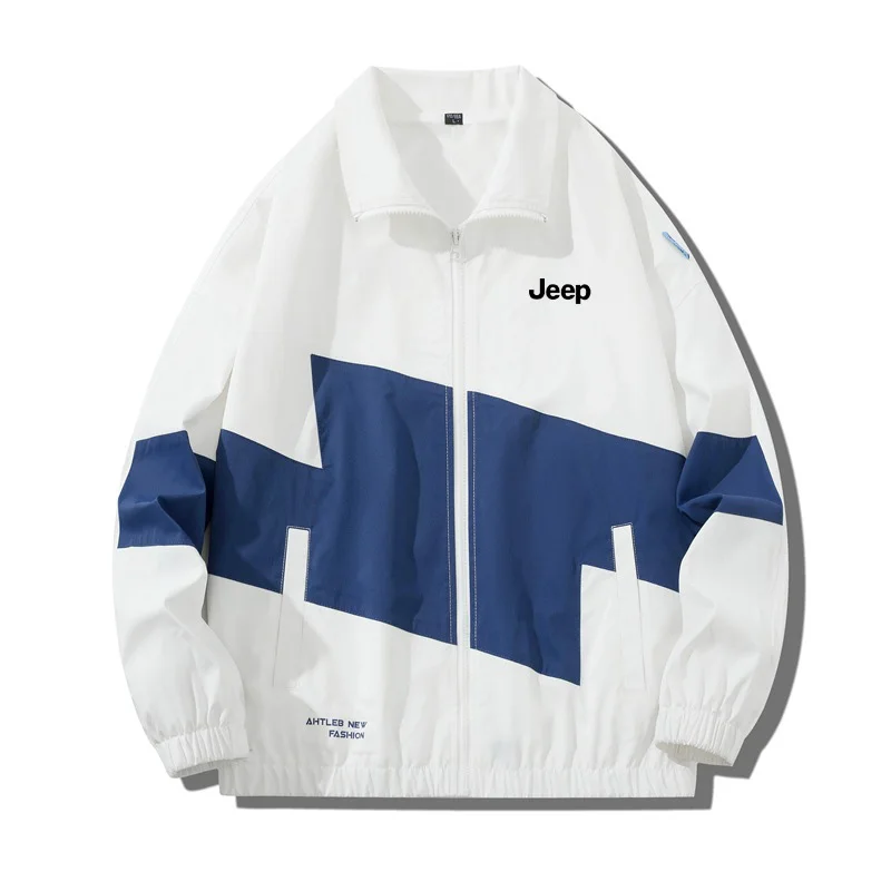 JEEP SPIRIT JEEP JEEP JEEP JEEP JEEP JEEP JEEP Fashion Men's Fashion Spring Autumn and Autumn couple New Wind-up Vintage Trend Casual Jacket