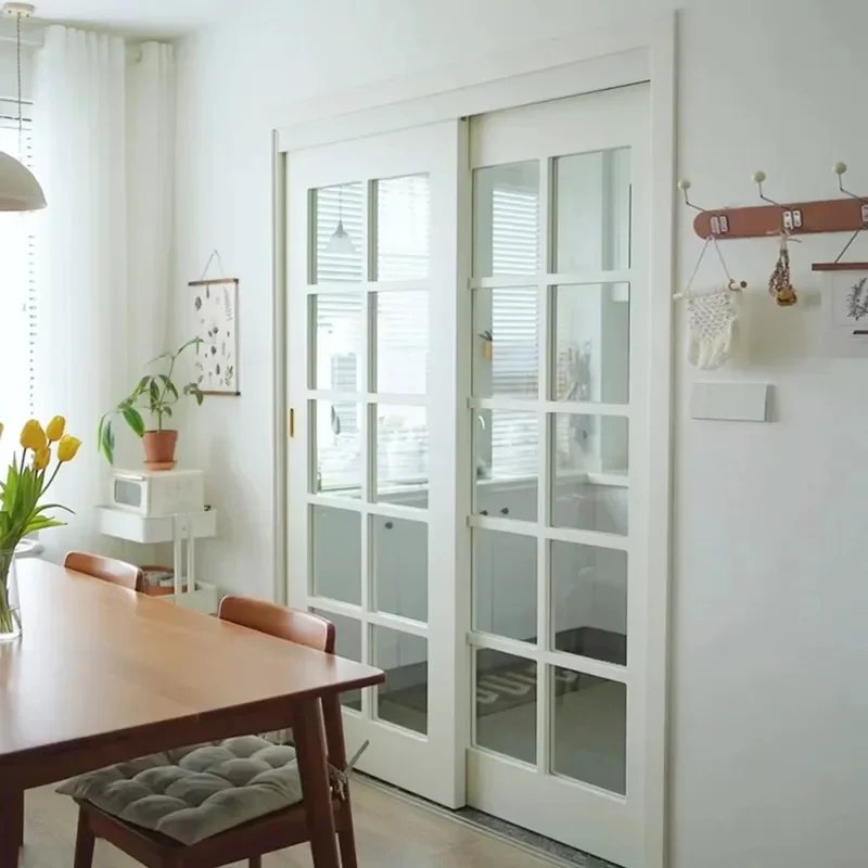 for Solid Wood Composite Paint Door Kitchen Sliding Swing Interior Double Push Bedroom