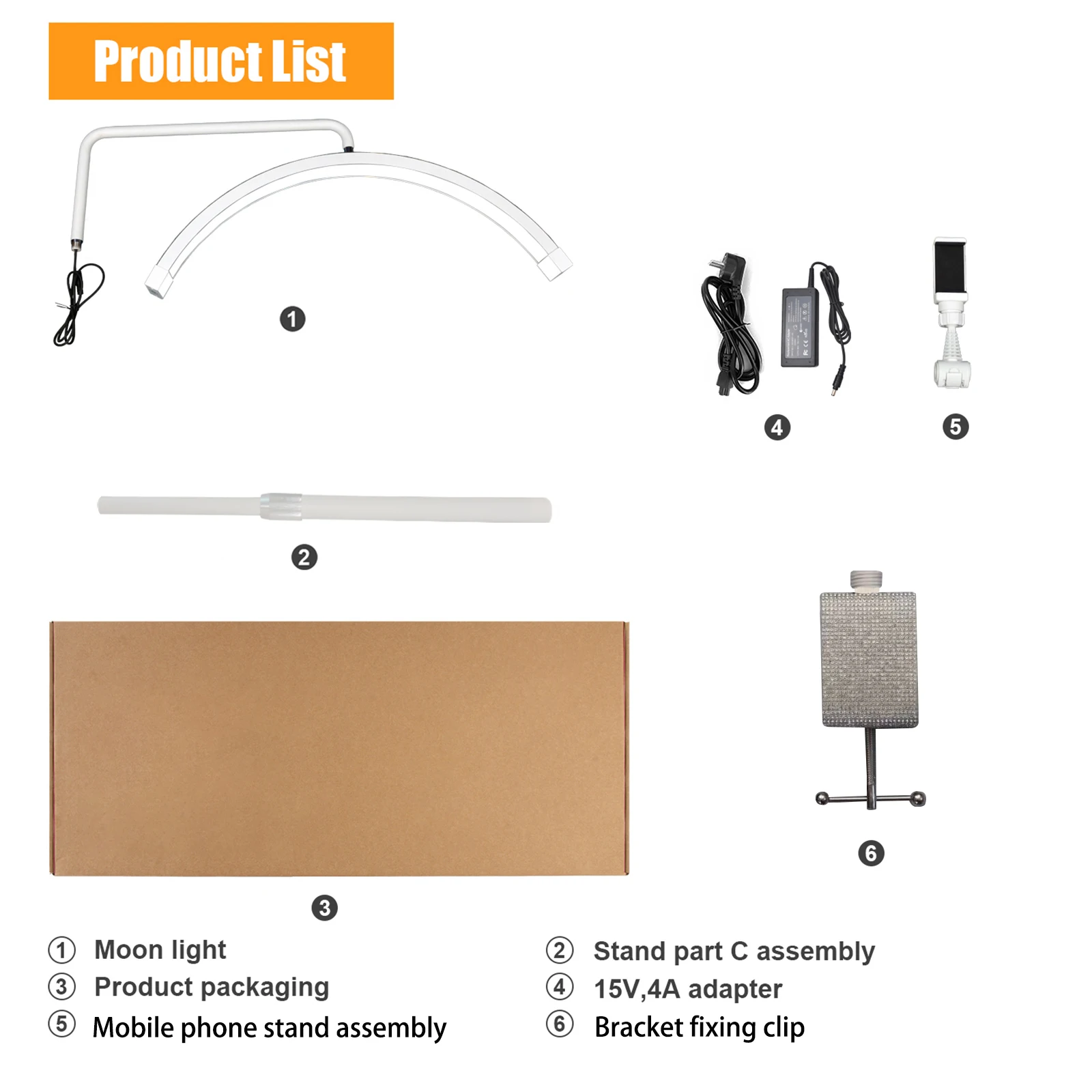 Imagem -06 - Fusitu Half-moon Desktop Led Video Light Luz de Preenchimento para Salão de Beleza Maquiagem Live Streaming Bedside Ft-y11 40w