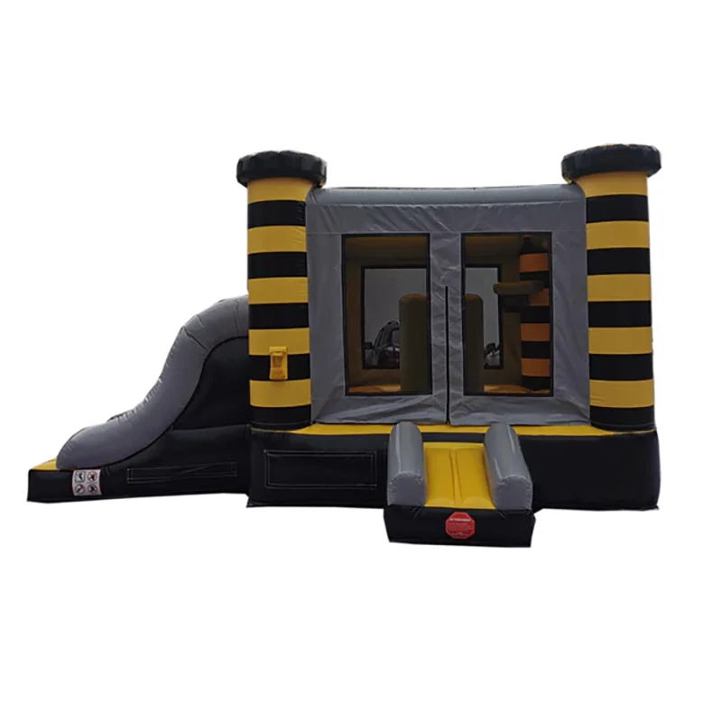 

20' Black & Yellow Inflatable Combo, bounce house Inflatable Trampoline Indoor and Outdoor