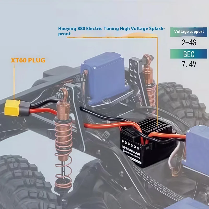 핫 리모컨 오프로드 차량 탱크 300km 레이시온 하드 쉘 클라이밍 카 RC 전기 모델카 디퍼렌셜 락 선물