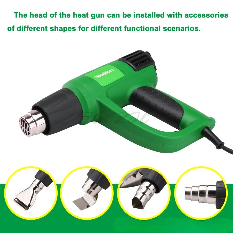 مسدس خبز فيلم السيارة 2000 وات عالي الطاقة صغير متعدد الوظائف مجموعة مسدس هواء ساخن