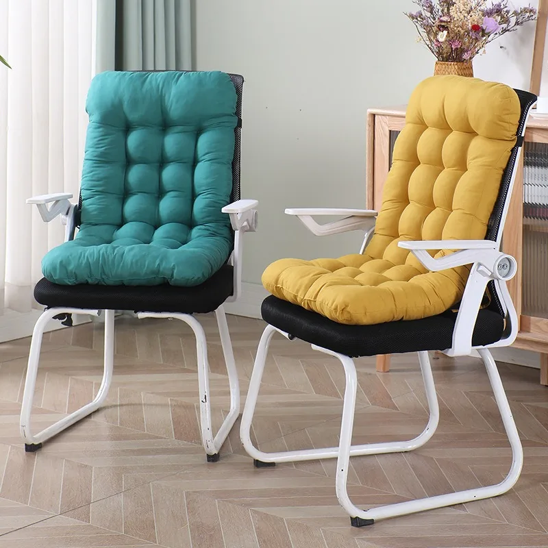 New 1pc Ergonomic Office Chair Cushion Integrated Back & Waist Support Soft Pad Non-Slip for Prolonged Sitting Home Office  쿠션