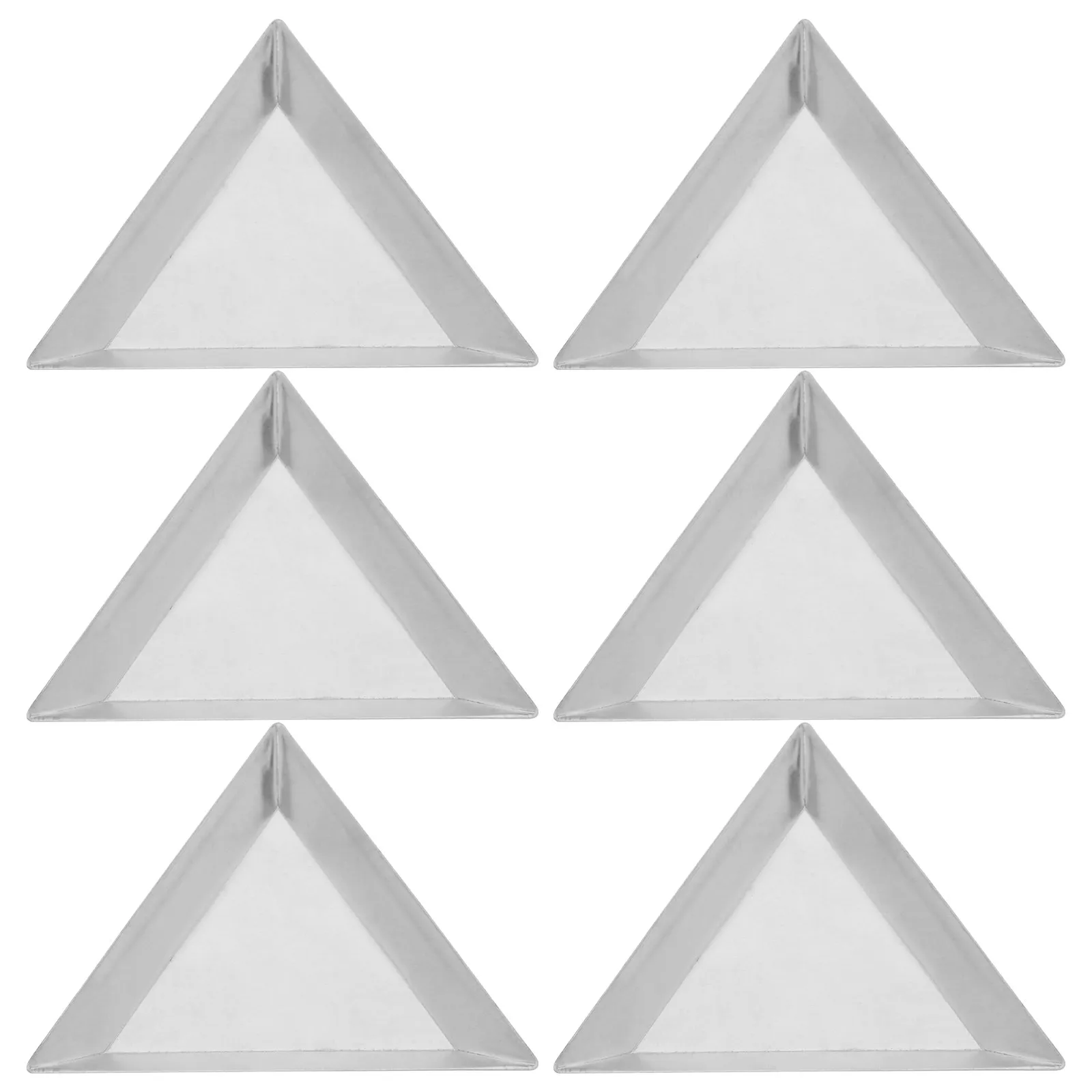 6Pcs Stainless Steel Weighing Tray Accurate Jewelry Powder Dish Smooth Surface Easy Clean Mini Scale Stainless Steel Tray
