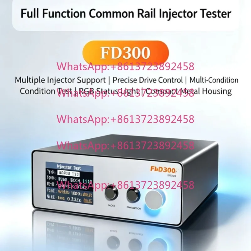 Full-Function Common Rail Injector Tester FD300 Dynamic Stroke Piezo Injector Liquid Control Proportional Valve
