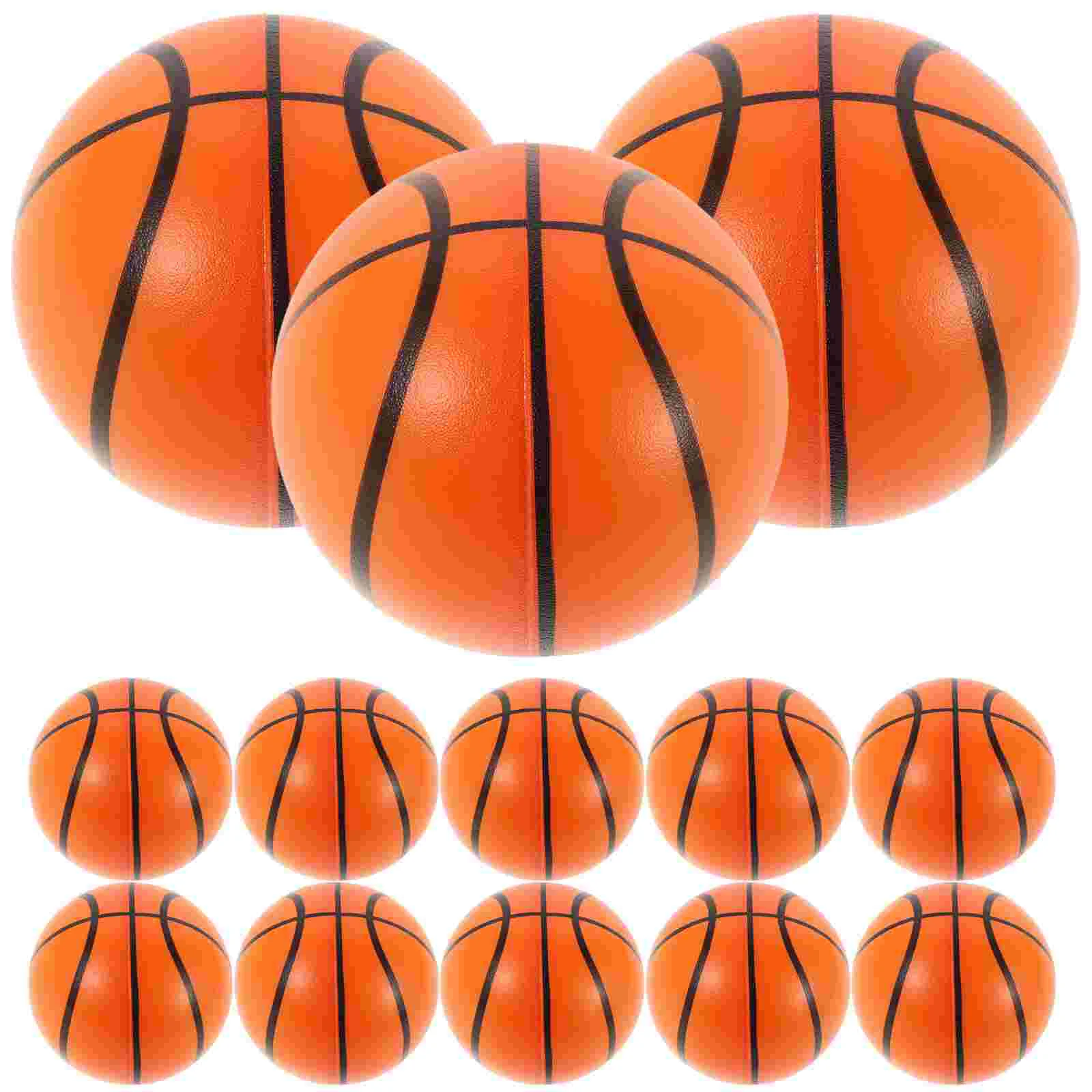 

15 Pcs Sponge Ball Mini Basketball Relax Toys Football Orange Pu Kids Stress Balls Child