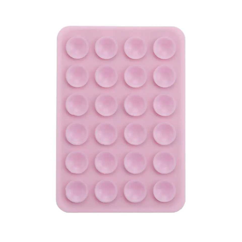 2 piezas de ventosa de silicona para soporte de teléfono, adhesivo trasero, soporte de pared fijo para vidrio, cerámica y azulejos 6