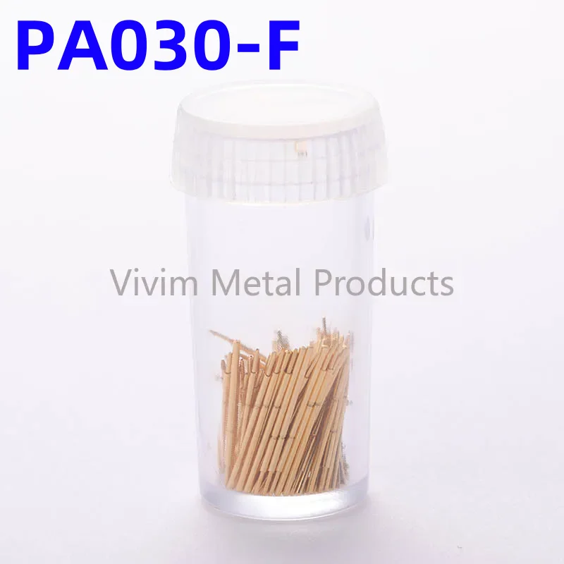 20/100pcs PA030-F 0.30mm Metal Test Pin P030-F Test needle Ferrule Seat Spring Detection 0.20mm Probe Needle Sleeve 11.5 mm