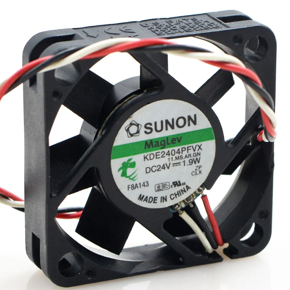 KDE2404PFVX Double Ball Bearing Cooling Axial Fan DC 24V 1.9W 4010 40mm 40*40*10mm for SUNON