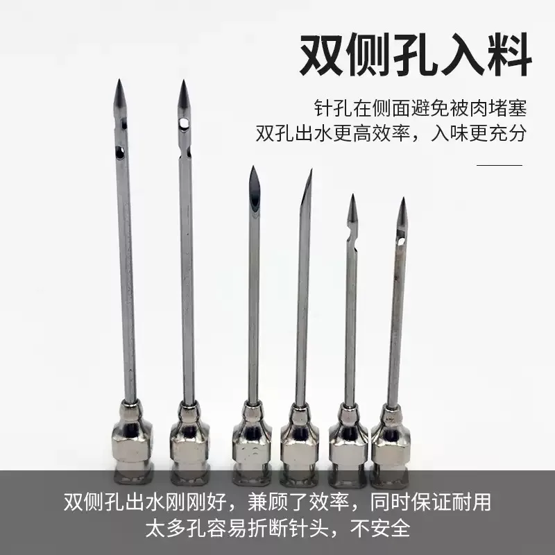 Electric High Pressure Meat Brine Injector, Marinade Injection Gun Pump for BBQ Lamb Leg Beef Seasoning