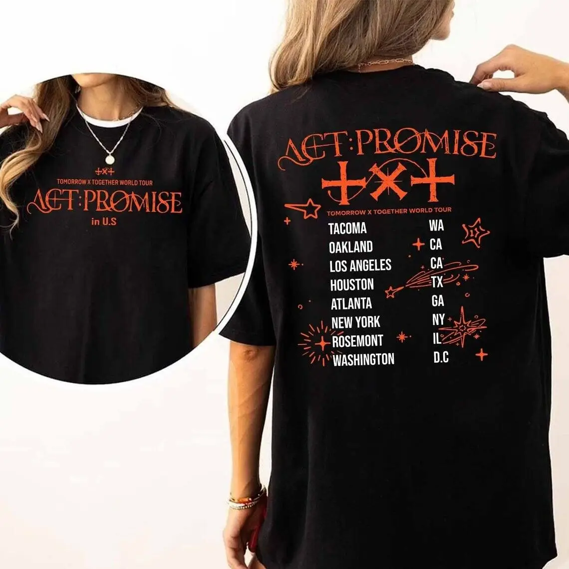 TXT Tour Act Rosemont Music Tour 2024 T-shirt Gift For Fans