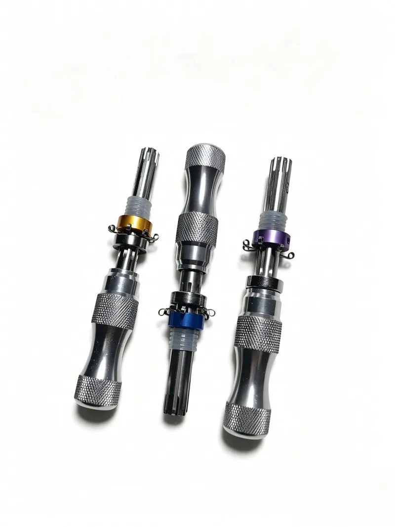3pcs/Set Stainless Steel Tubular Lock Pick Set for Beginners And Professional Locksmiths Tool Kit for Picking Tubular Locks