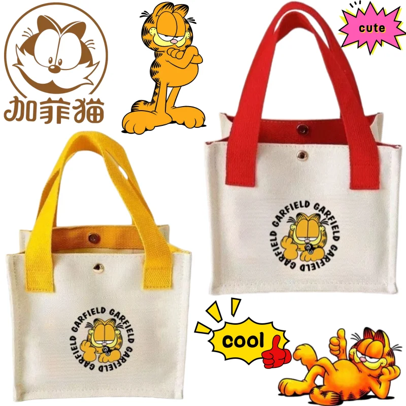 

Garfield handbag high-value cartoon cute cartoon printing creative large capacity portable magnetic buckle canvas tote bag gift