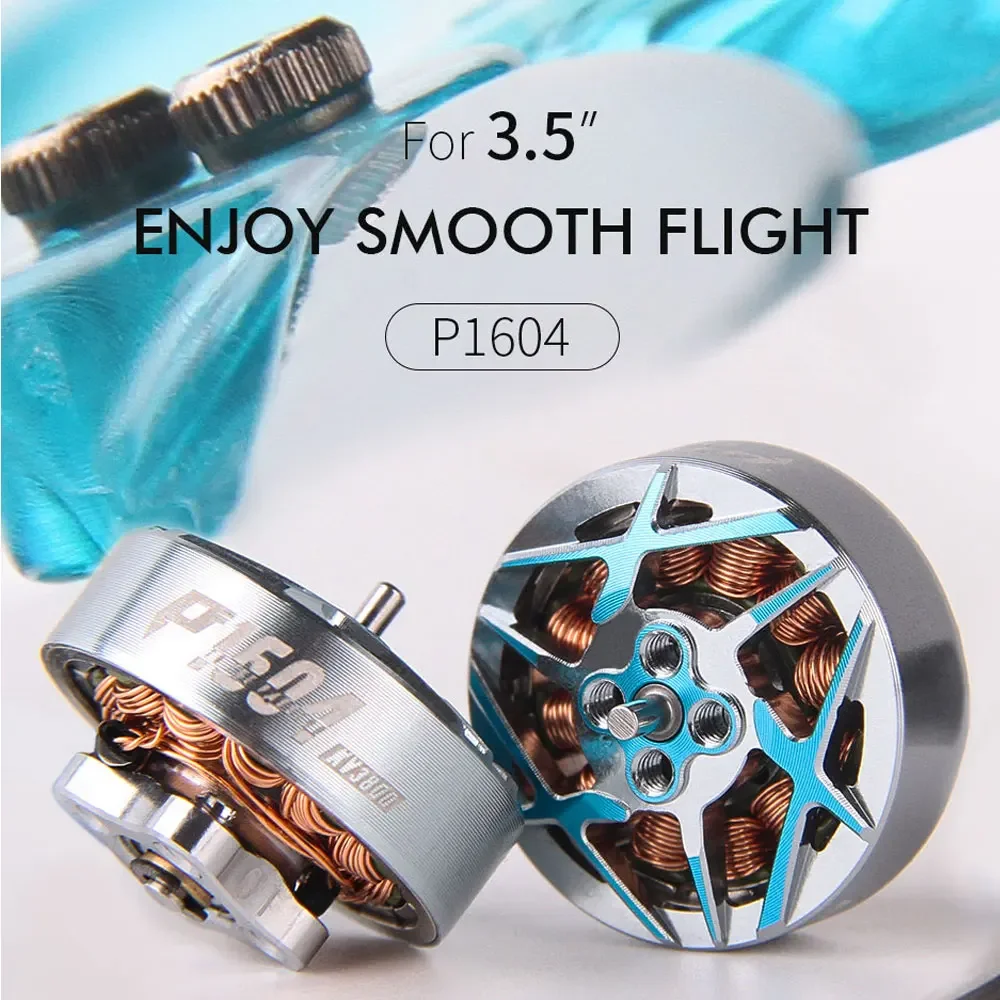

4 Uds T-MOTOR P1604 KV2850 6S/KV3800 4S Motor sin escobillas eje de 1,5mm 9*9mm agujeros para RC FPV Freestyle 3,5 pulgadas Sub