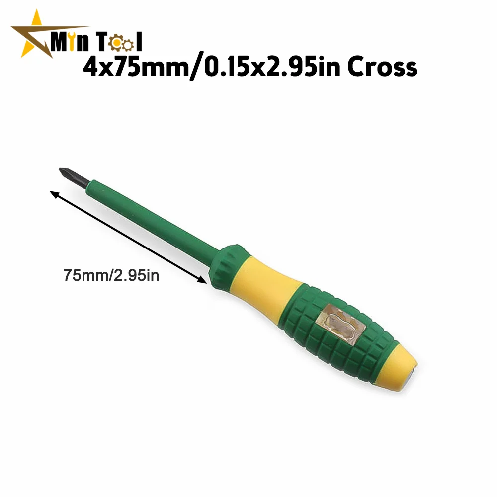 Diameter 4mm Electrical Tester Pen 220V Screwdriver Power Detector Probe Industry Voltage Test Pen for Electrician Tool