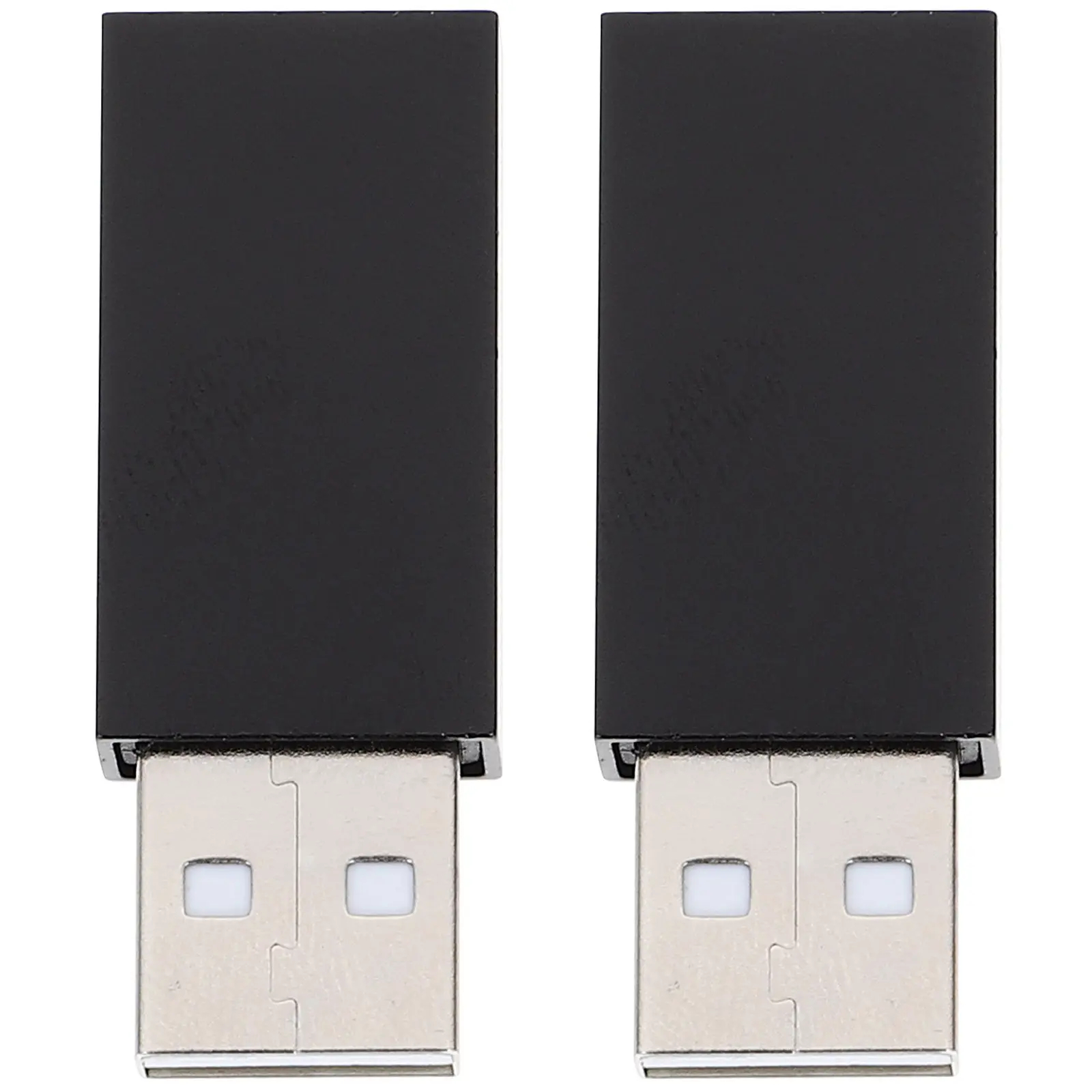 2Pcs USB 2.0 Male to Female Converter with Aluminum Alloy Housing Cnc Machined 1Mm Shell Data Transmission Block Secure Pc