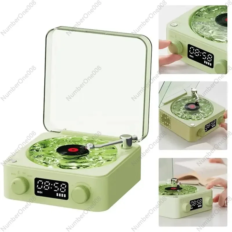 The Waves Vinyl Player Multi-Function Retro Vinyl Record Player Styled Natural Sleep Aid Sound Bluetooth Stereo Players