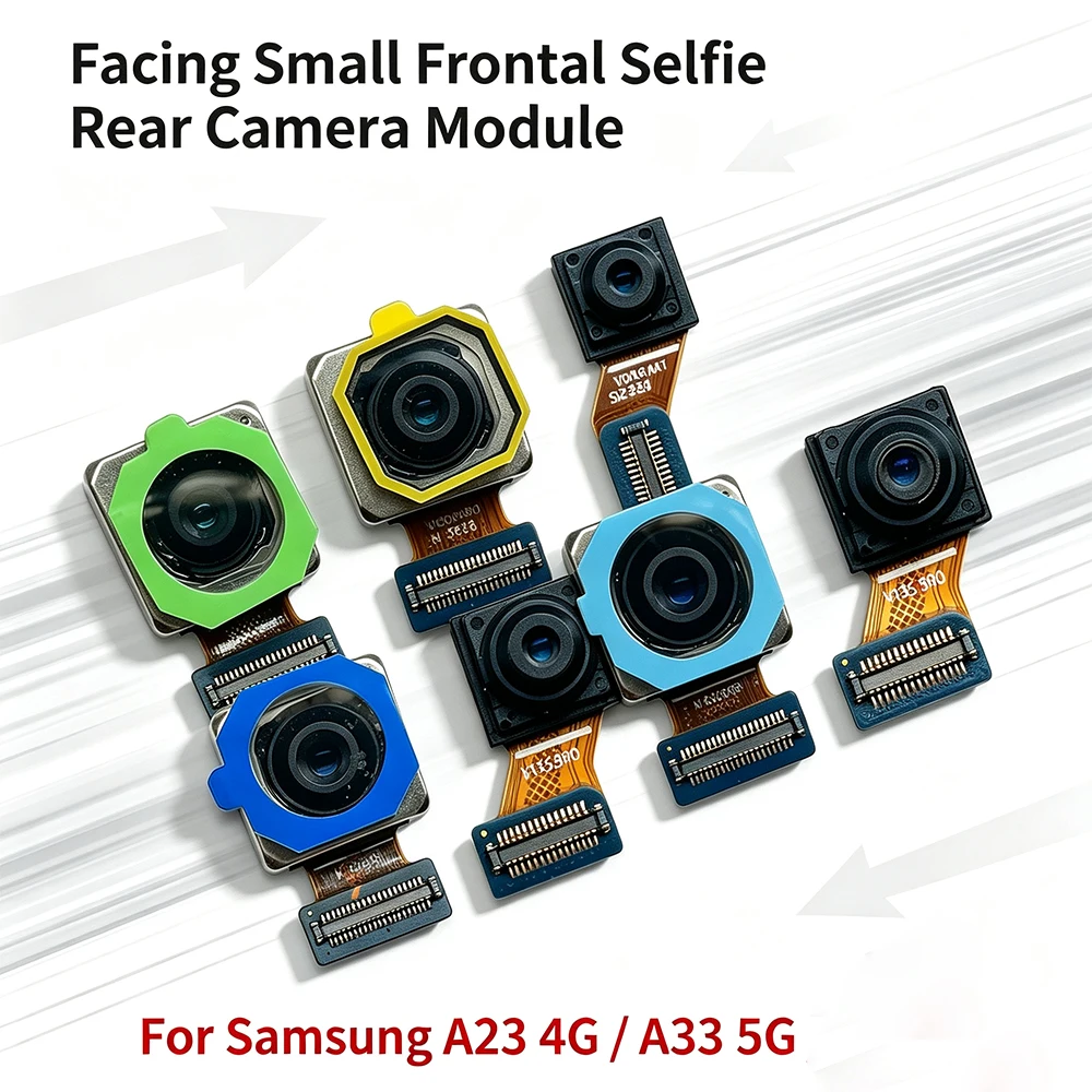 Rear Camera For Samsung A23 A23 A24 4G A33 5G A34 A53 Front Selfie Facing Back Wide Main Macro Depth Cameras Flex