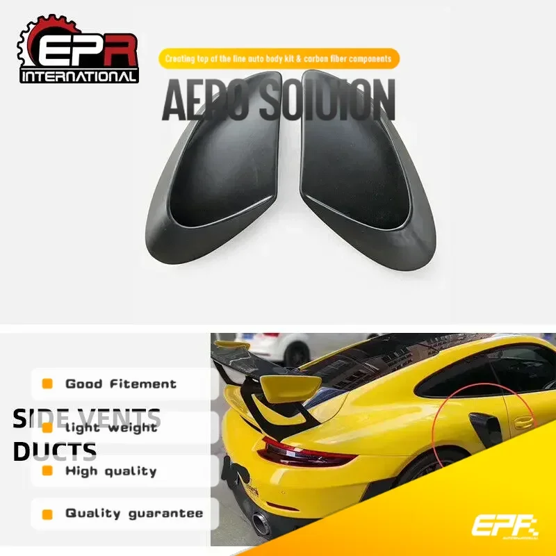 

For Porsche 911 991 Carrera 4/S/4S GT2RS Style FRP Unpainted Rear Fender Vents Car Accessories
