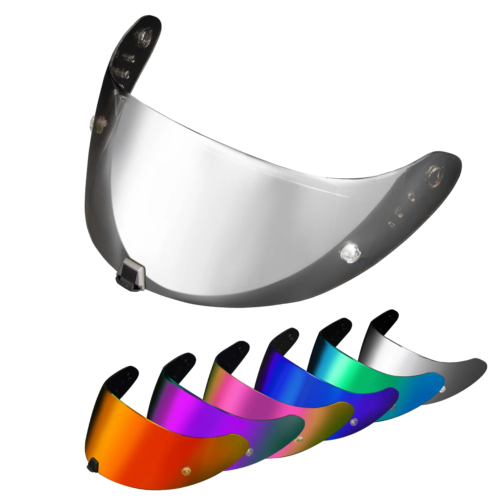 Motorradhelm-Visier für EXO 520 1400 R1, getöntes Visier für Scorpion EXO 391 520 1400 R1, Anti-UV-Schutz, Gesichtsschutz, Ersatz