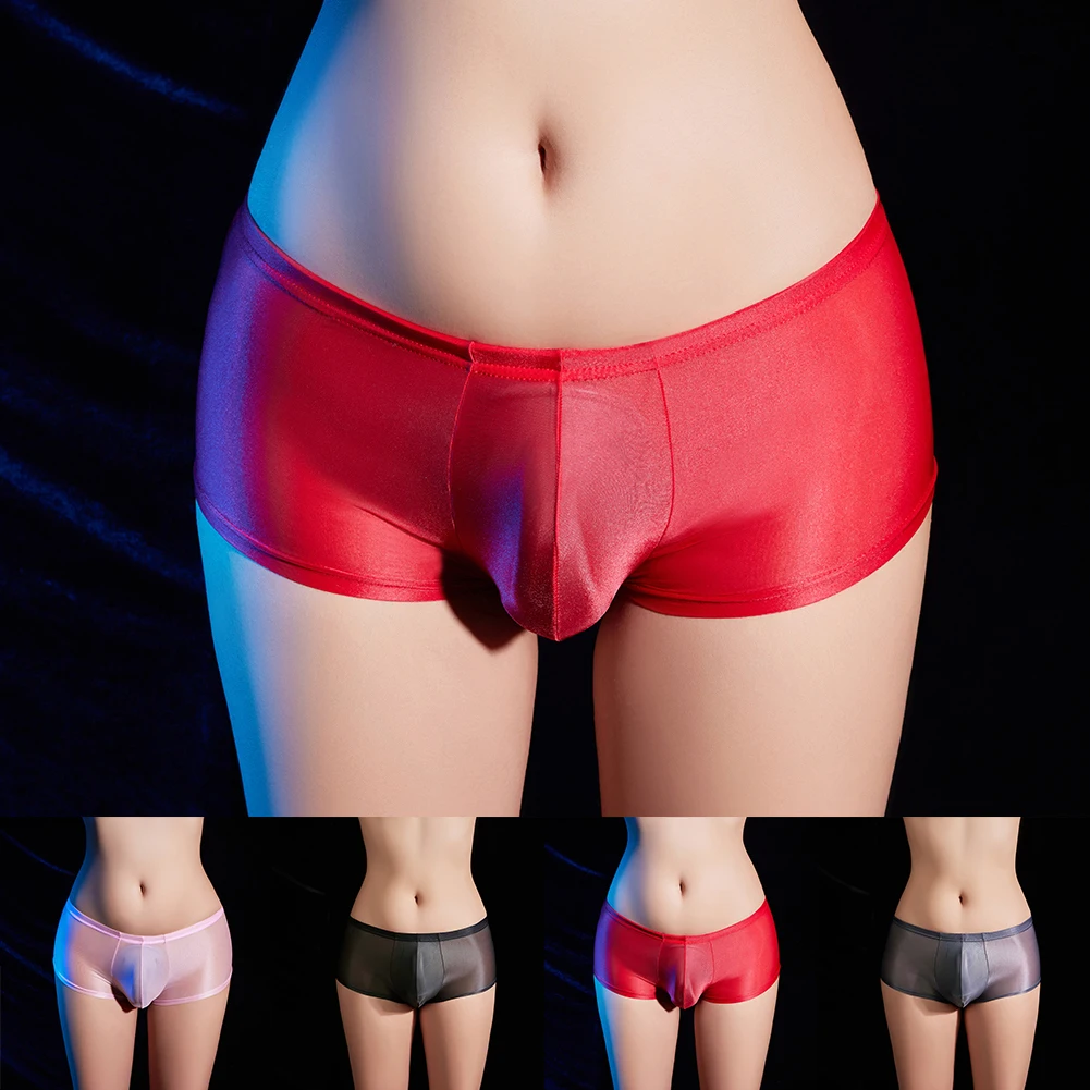 

2025 Mens Glossy Oily Briefs Seamless Brazilian Underwear Men's Panties Underpants For Lingerie Knickers Seamless Men's Clothing