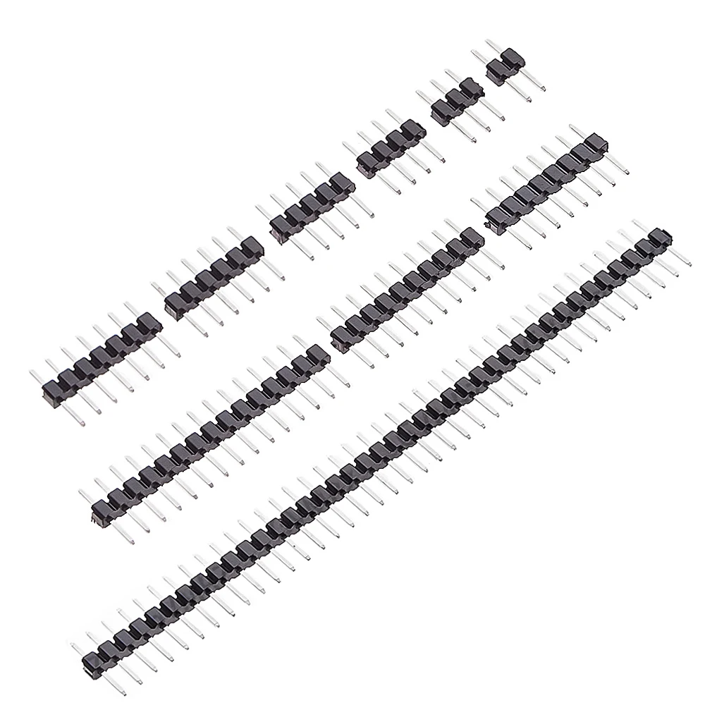 10PCS 8p/10p 2MM 4/5/6/7/40P 2.0MM Strip Connector Socket 2MM 1X2/3 PIN Single Row Straight Male PIN 15p/40p Component